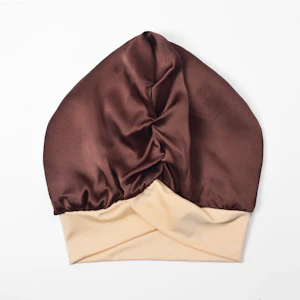Silk Sleep Cap with Crossed Band | 22 Momme