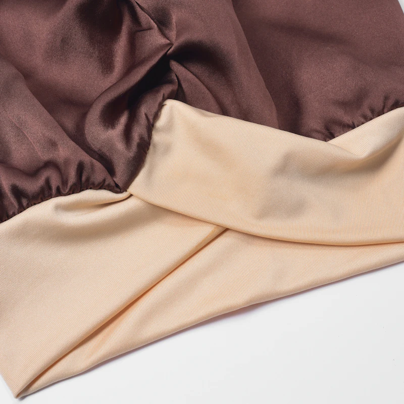 Silk Sleep Cap with Crossed Band | 22 Momme