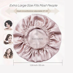 Extra Large Silk Buckled Bonnet | 19 Momme | Double Layer