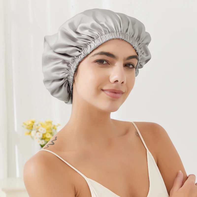 Extra Large Silk Buckled Bonnet | 19 Momme | Double Layer