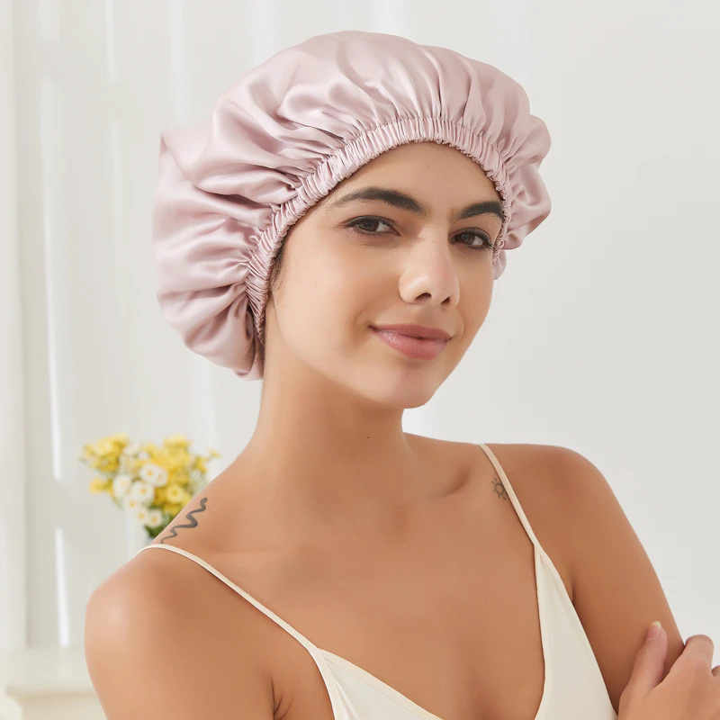 Extra Large Silk Buckled Bonnet | 19 Momme | Double Layer