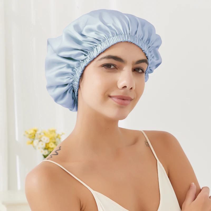 Extra Large Silk Buckled Bonnet | 19 Momme | Double Layer