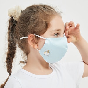 Kids Washable Silk Face Mask 3 Layer