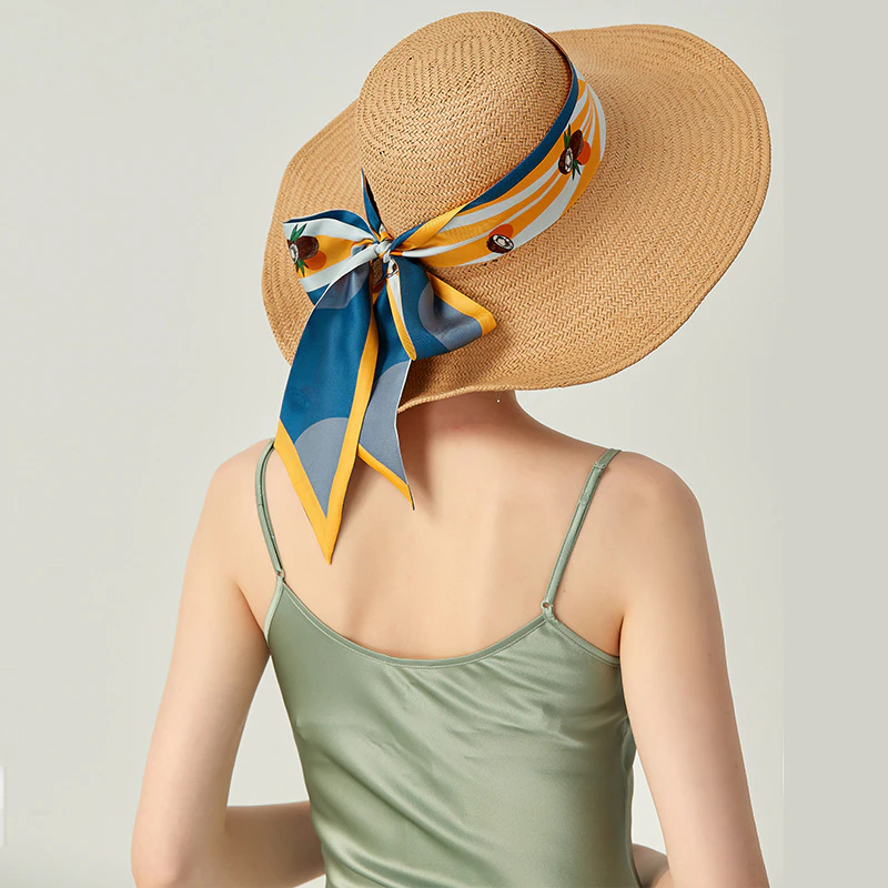 Double-Lined Silk Twill Ribbon Scarf Extra Length