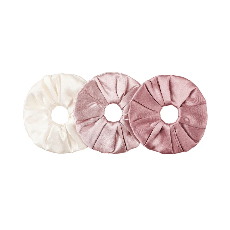 3 Pack Silk Scrunchies | 30 Momme | Large