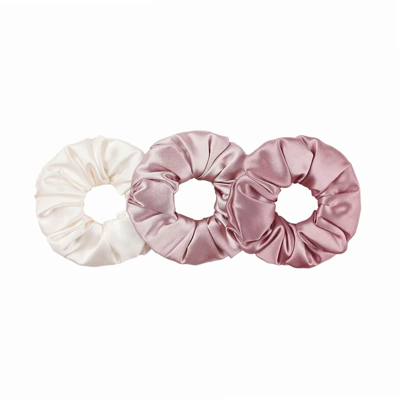 3 Pack Silk Scrunchies | 30 Momme | Medium