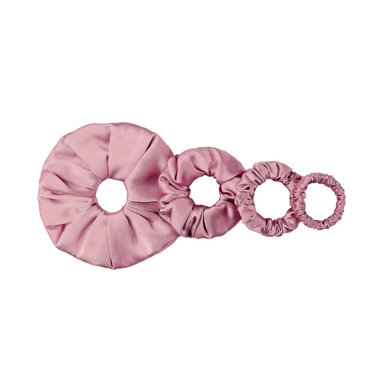 4 Pack Silk Scrunchies Set | 30 Momme