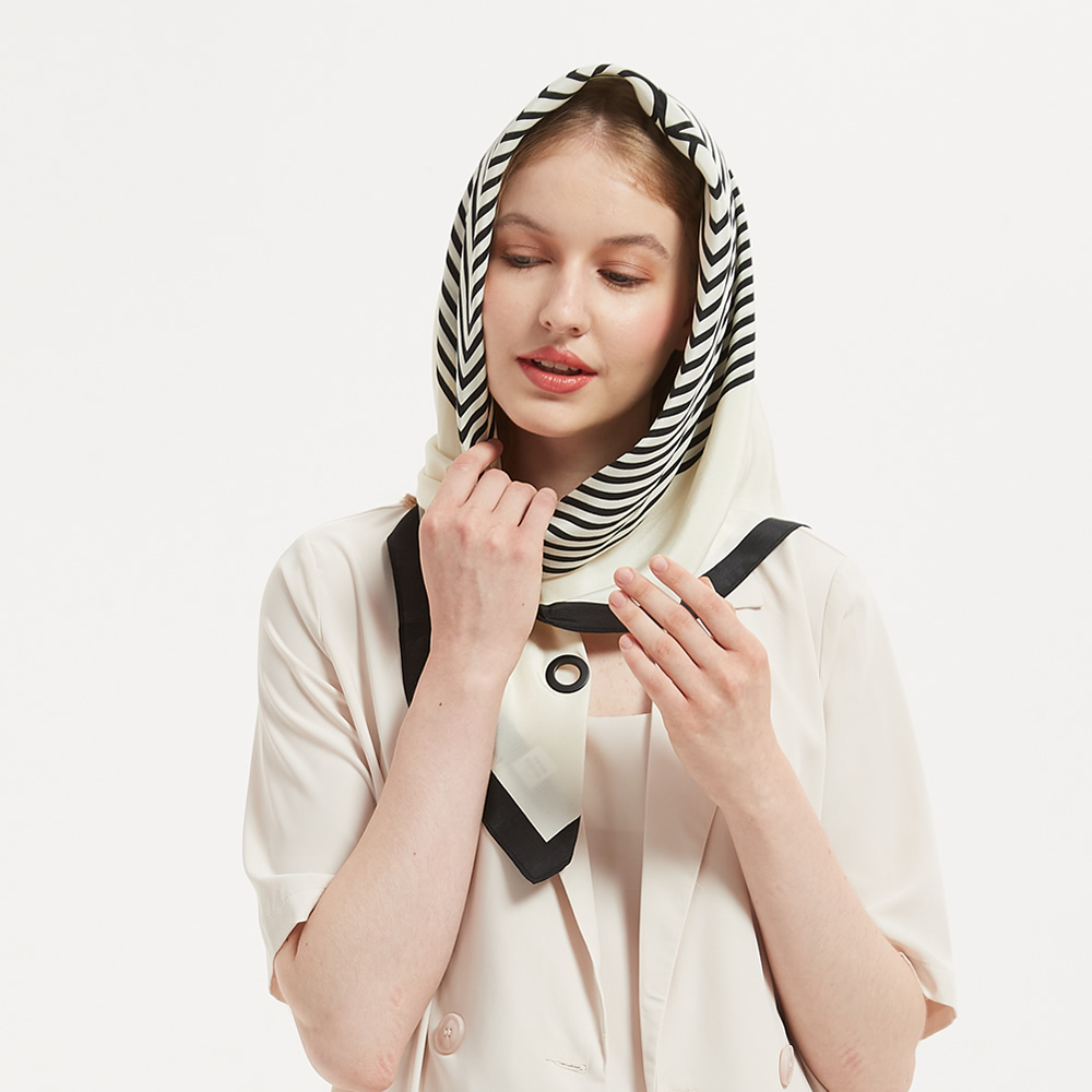 Silk Scarf Crepe de Chine 90 | THE VENEZIA | RachelSilk | United