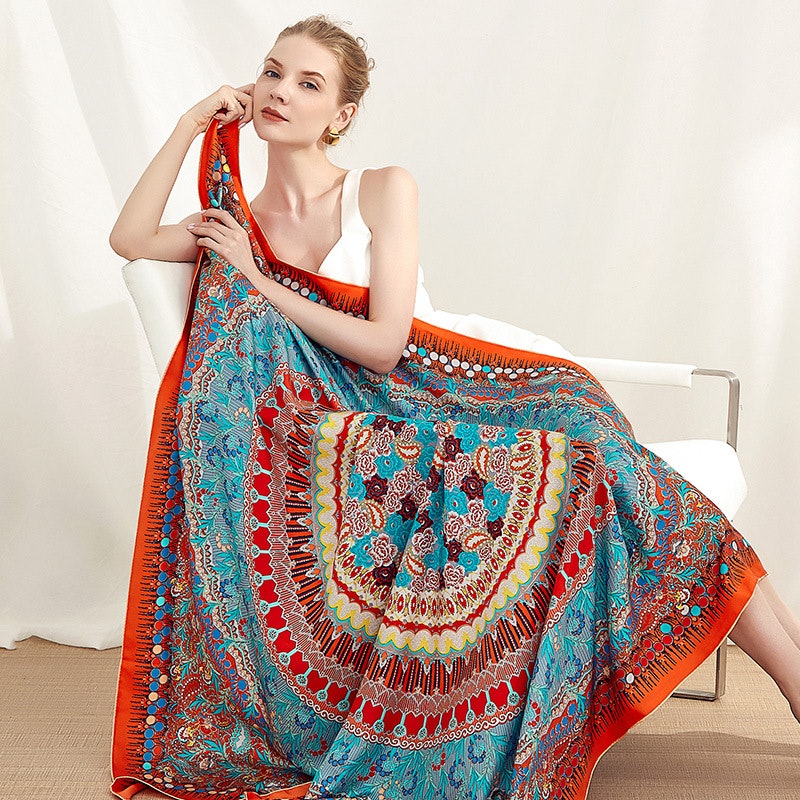 Silk Twill Scarf 132 | THE HARMONY