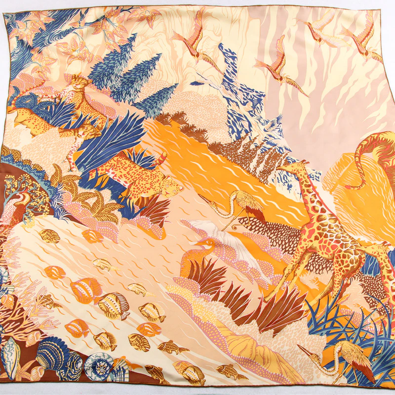 Silk Twill Scarf 90 | THE PRAIRIES