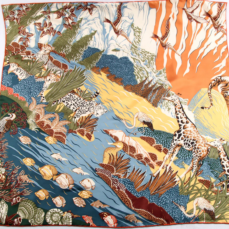 Silk Twill Scarf 90 | THE PRAIRIES