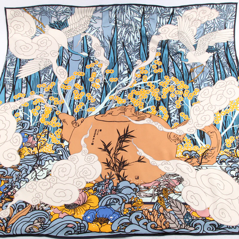 Silk Twill Scarf 90 | THE PRAIRIES