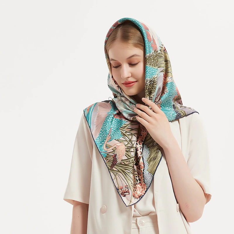 Silk Twill Scarf 90 | THE PRAIRIES