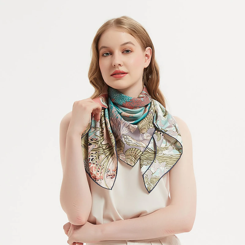 Silk Twill Scarf 90 | THE PRAIRIES