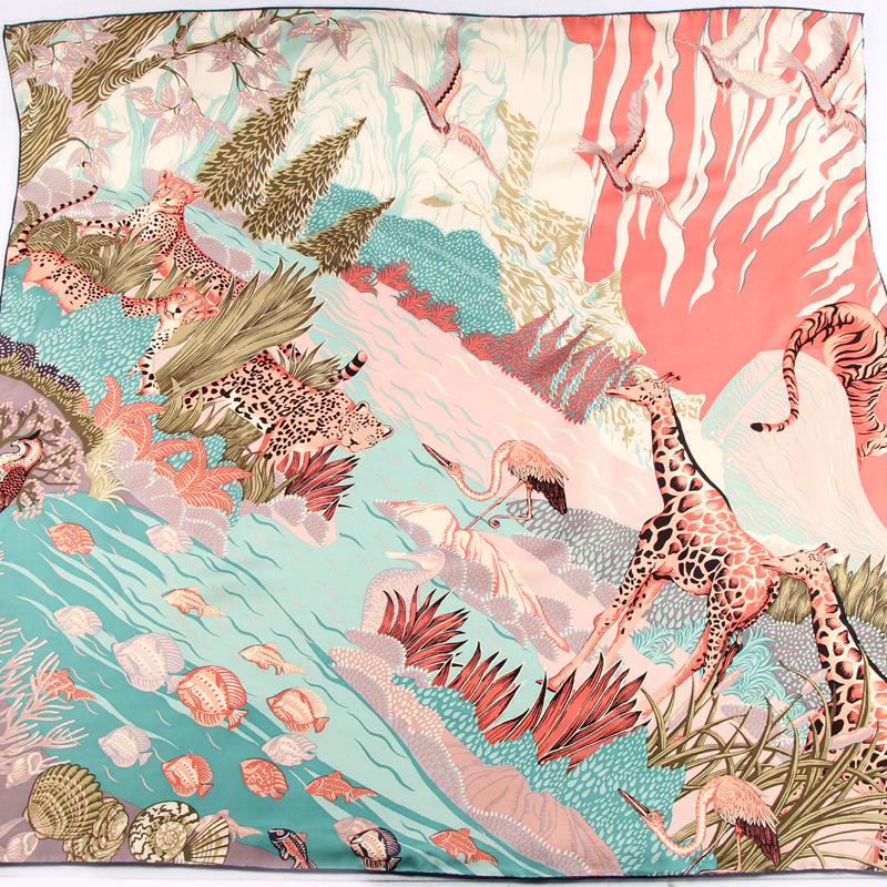 Silk Twill Scarf 90 | THE PRAIRIES