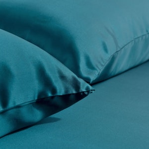 3PCS 19 Momme Silk Duvet Cover Pillowcases Set