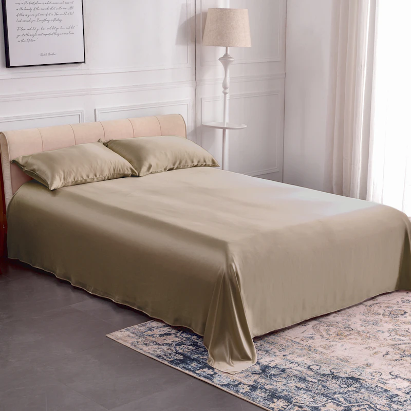 3PCS 25 Momme Silk Flat Sheet Pillowcases Set