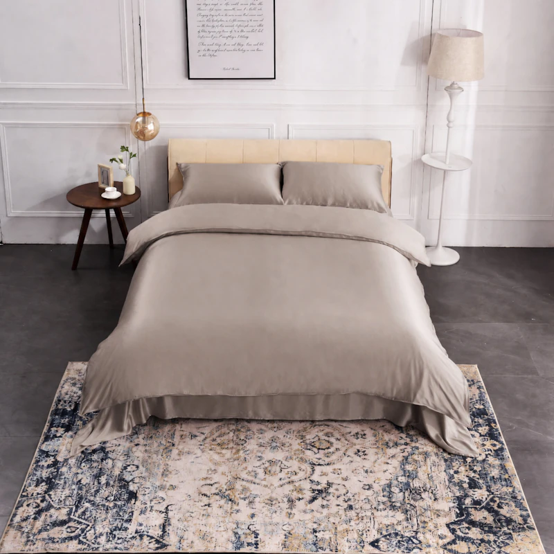 3PCS 22Momme Silk Duvet Cover Pillowcases Set