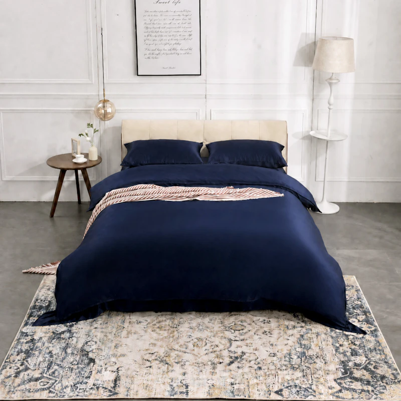 3PCS 22Momme Silk Duvet Cover Pillowcases Set