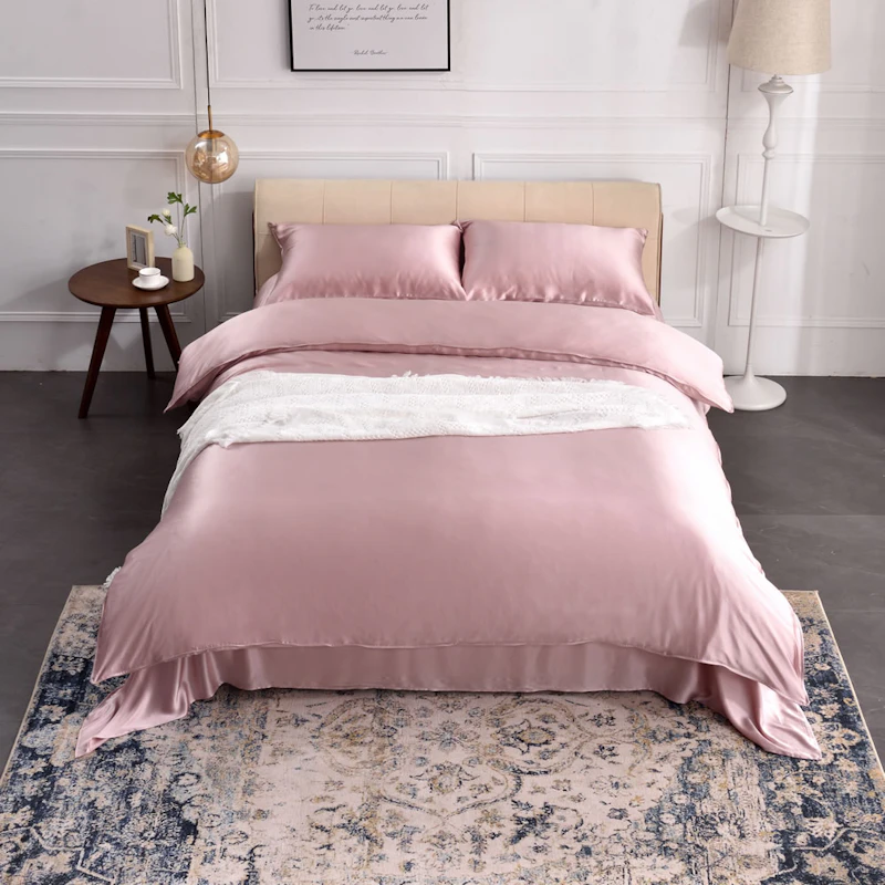 3PCS 22Momme Silk Duvet Cover Pillowcases Set