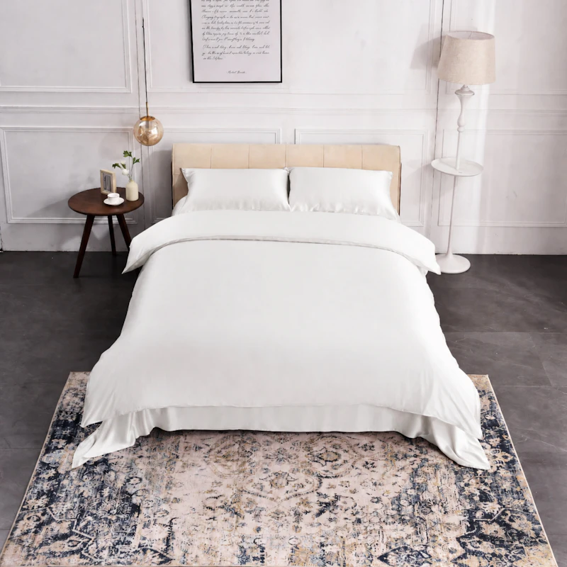 3PCS 22Momme Silk Duvet Cover Pillowcases Set