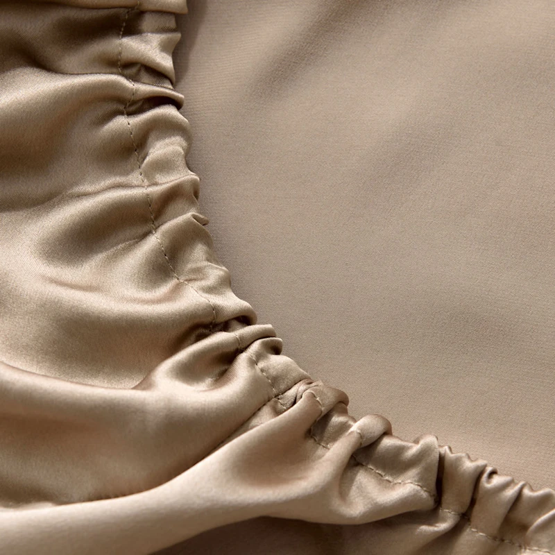 3PCS 19 Momme Silk Fitted Sheet Pillowcases Set	