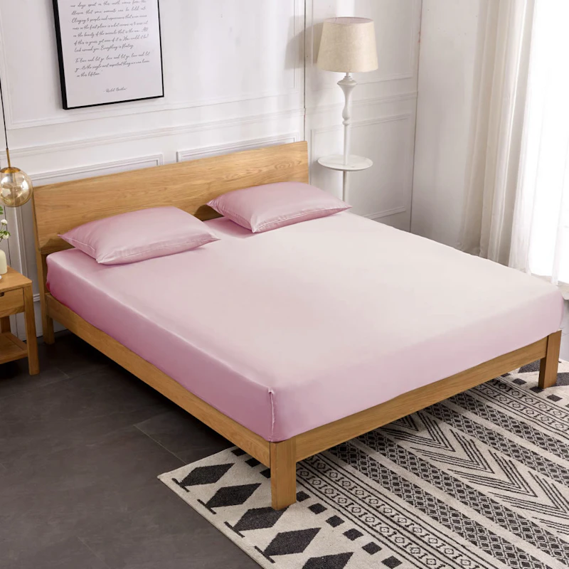 3PCS 19 Momme Silk Fitted Sheet Pillowcases Set	