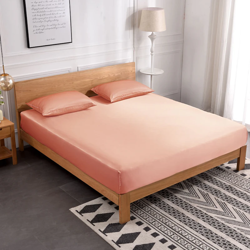 3PCS 19 Momme Silk Fitted Sheet Pillowcases Set	