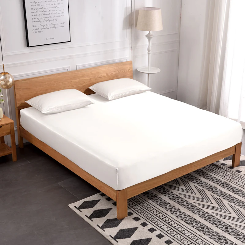 3PCS 19 Momme Silk Fitted Sheet Pillowcases Set	