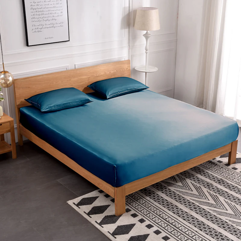 3PCS 22Momme Silk Fitted Sheet Pillowcases Set
