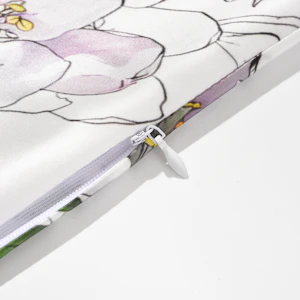 1PC 19 Momme Floral Print Silk Pillowcase