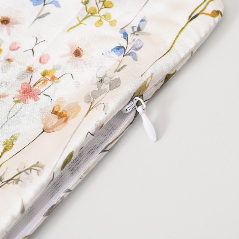 1PC 19 Momme Floral Print Silk Pillowcase