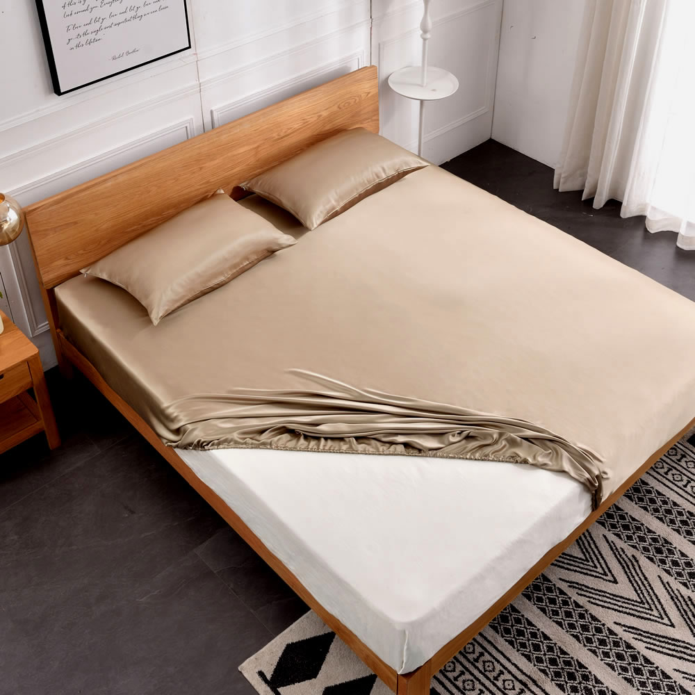 25 Momme Seamless Silk Fitted Sheet RachelSilk United States