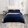 3PCS 19 Momme Silk Duvet Cover Pillowcases Set Color