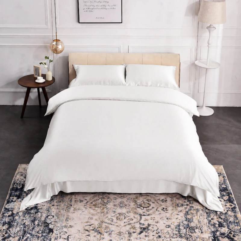 3PCS 30 Momme Silk Duvet Cover Pillowcases Set