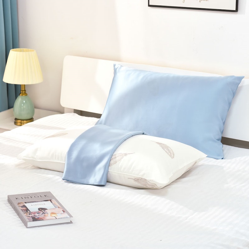 1PC 19 Momme Zippered Silk Pillowcase