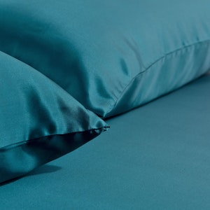 3PCS 22 Momme Silk Flat Sheet Pillowcases Set