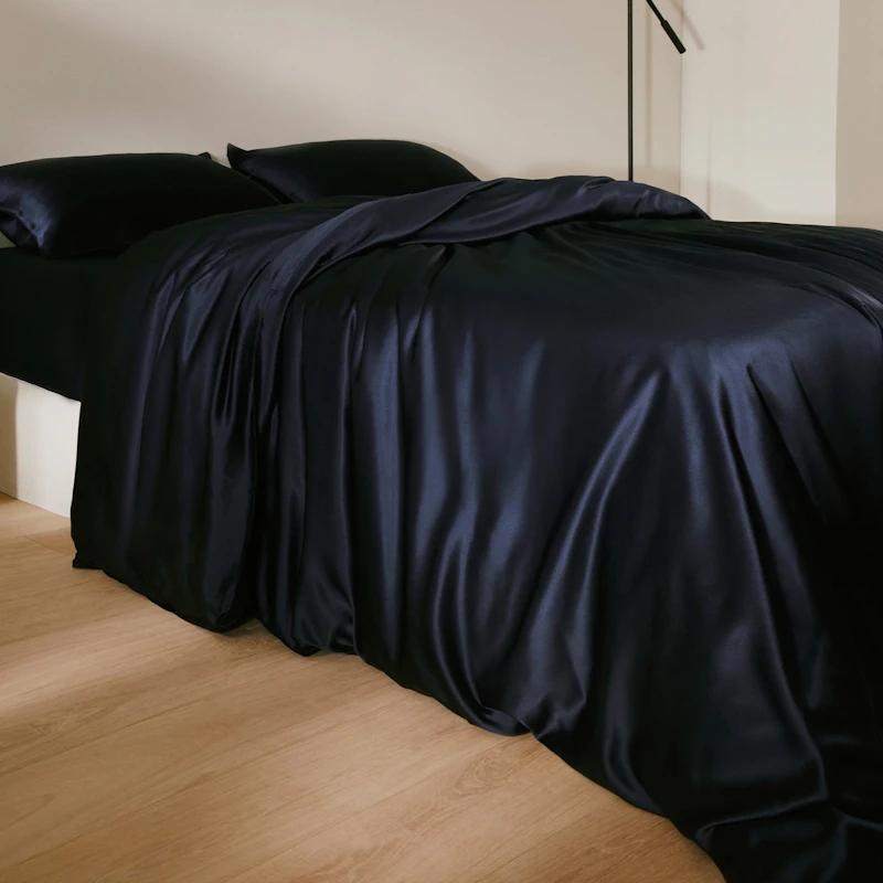 3PCS 25 Momme Silk Duvet Cover Pillowcases Set