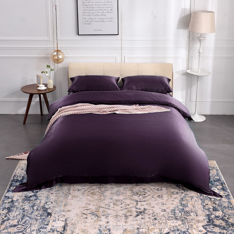 3PCS 25 Momme Silk Duvet Cover Pillowcases Set