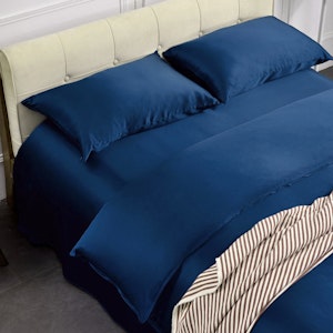 4PCS 25 Momme Silk Sheets Duvet Cover Pillowcases Set