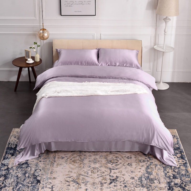 3PCS 30 Momme Silk Duvet Cover Pillowcases Set