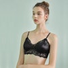 Glamorous Silk Bra With Lace Trim Color