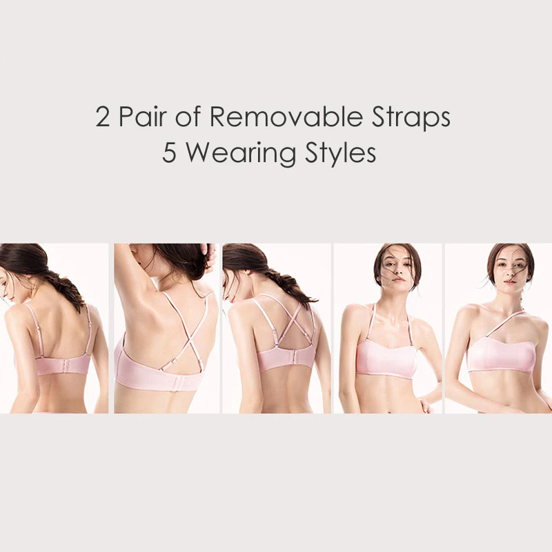 [CLEARANCE] Wireless Silk Bra With Replaceable Straps
