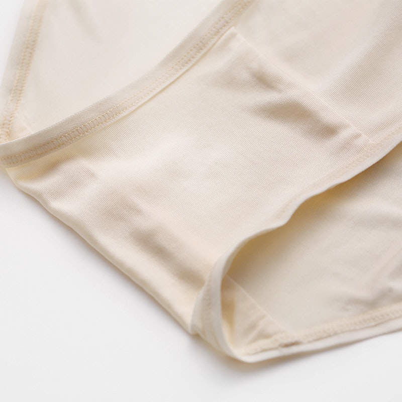 3 Pack Women Silk Knit Panties Lacy Middle Waist