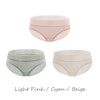 3 Pack Women Silk Knit Panties Lacy Middle Waist Color