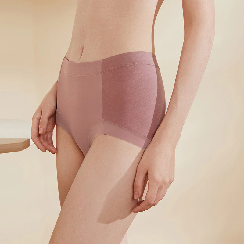 Elegant High Waist Trackless Silk Panty