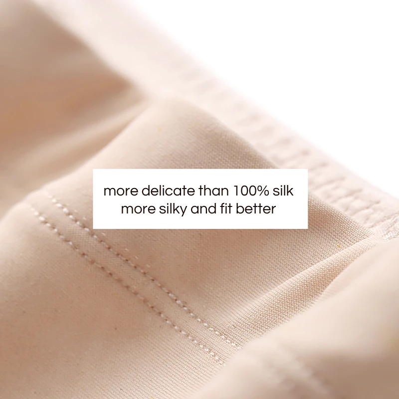 Elegant High Waist Trackless Silk Panty