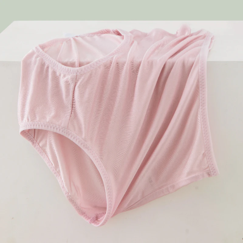 3 Pack Women Basic High Waist Silk Panties