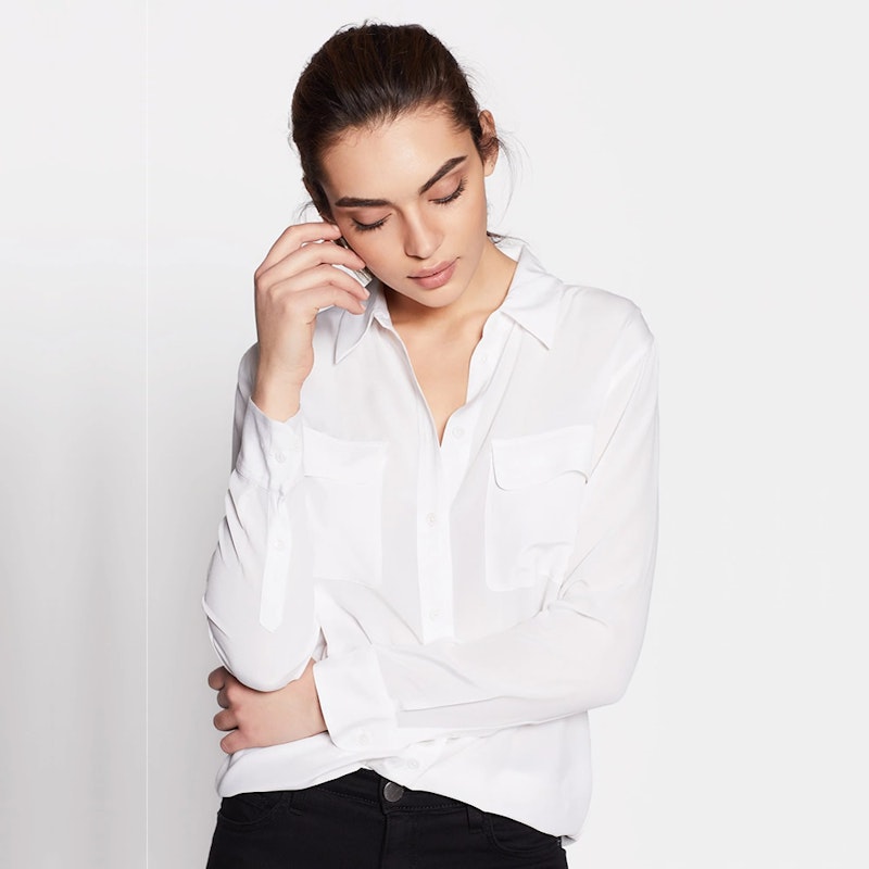 Classic Silk Shirt With Pockets