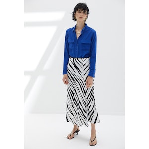 Classic Silk Shirt With Pockets